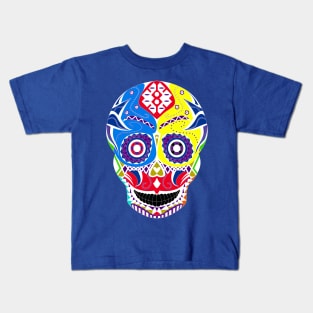 sugar wrestling skull ecopop Kids T-Shirt